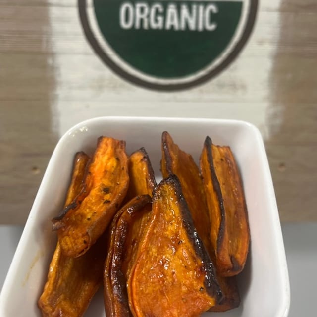 Baked sweet potato fries.