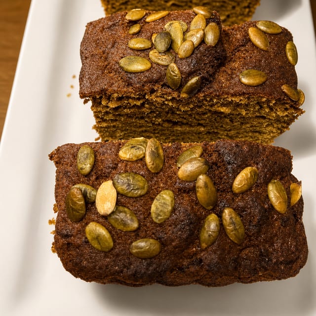 Slice Pumpkin Bread.