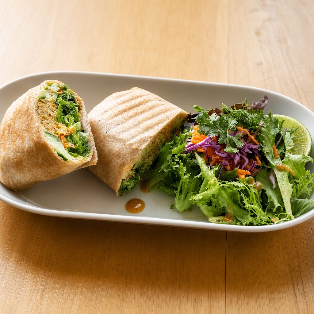 Baked Falafel Wrap.