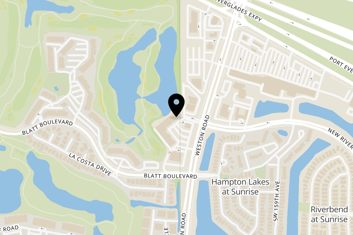 Map showing the location of My Organic Corner on 127 Weston Rd in Weston